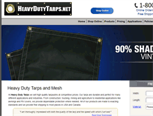 Tablet Screenshot of heavydutytarps.net